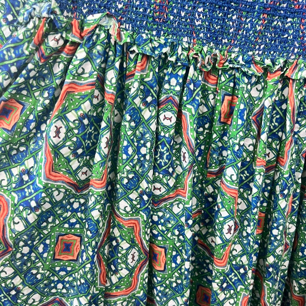 Cara Cara | Moroccan Tile Teal Jazzy Dress - Picture 9 of 10